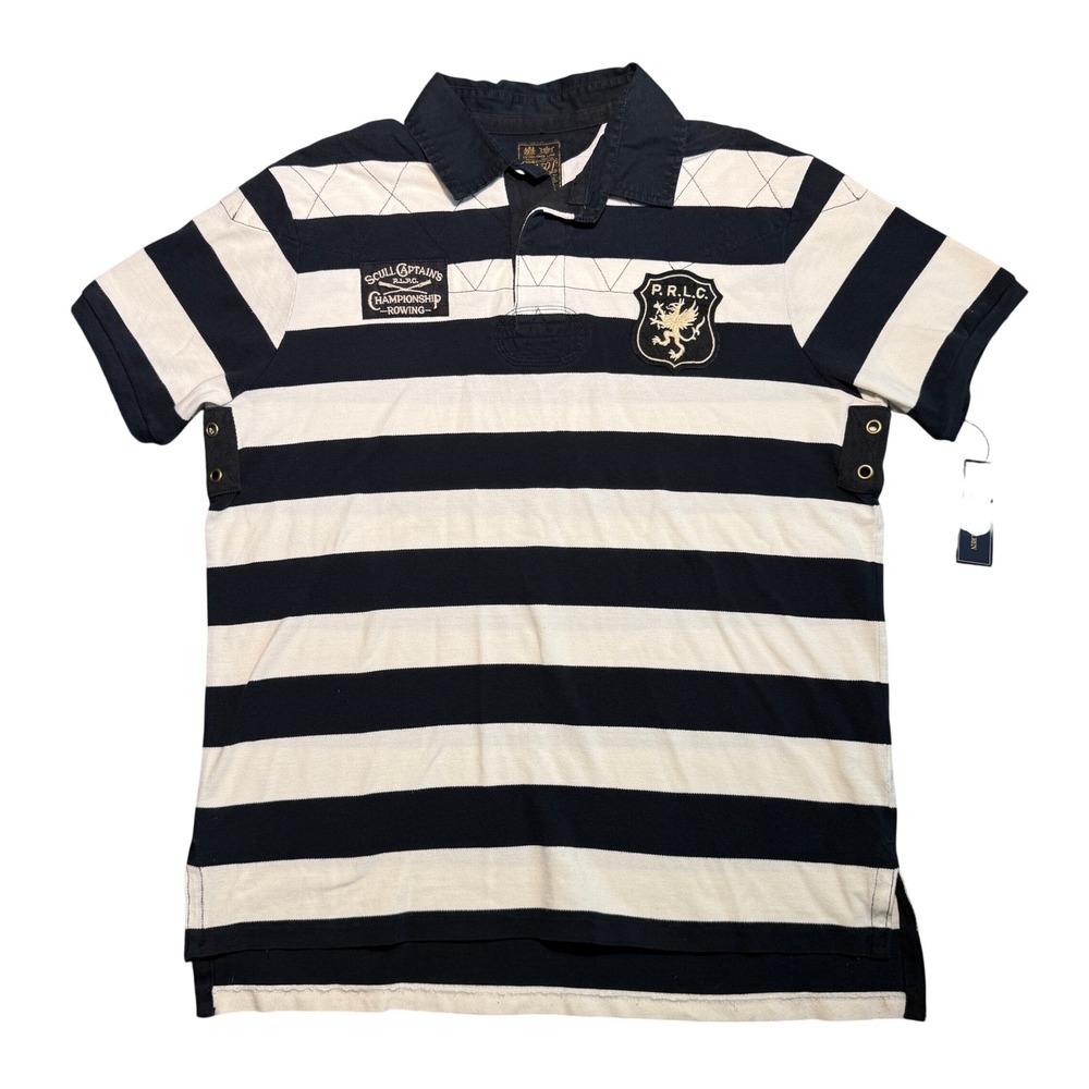NWT Polo Ralph Lauren PRL Club XL Striped Rugby Polo Shirt